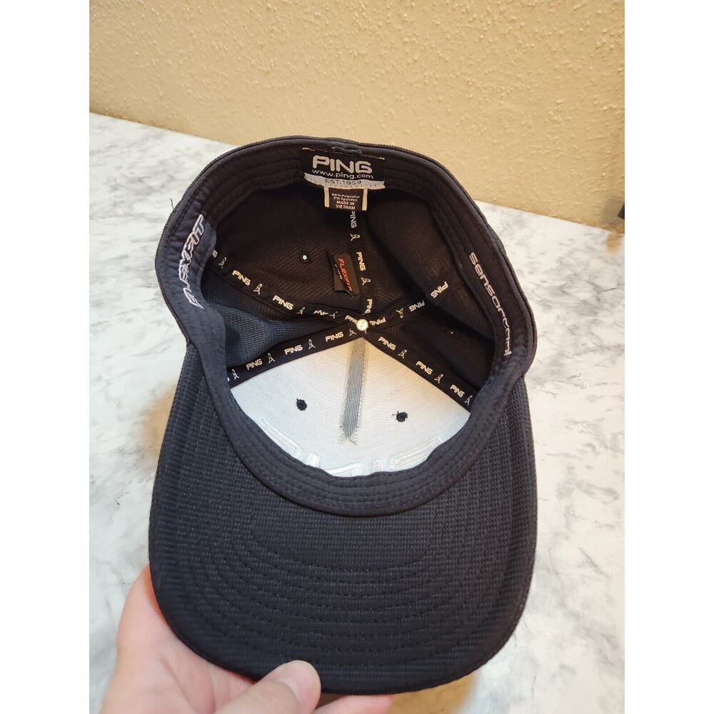 Mens‎ Ping G30 Solid Black Polyester Stretch Flex… - image 5
